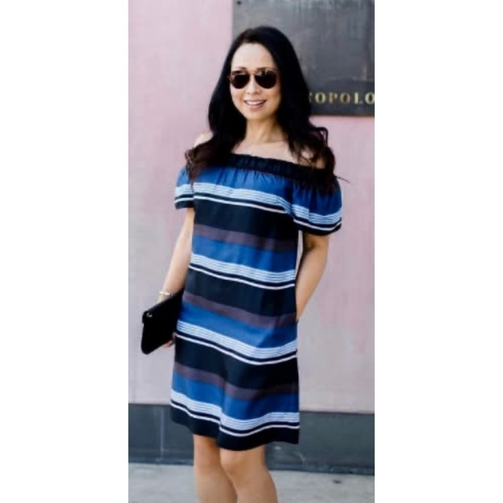 Banana Republic Silk Off The Shoulder Mini Dress - Picture 9 of 9